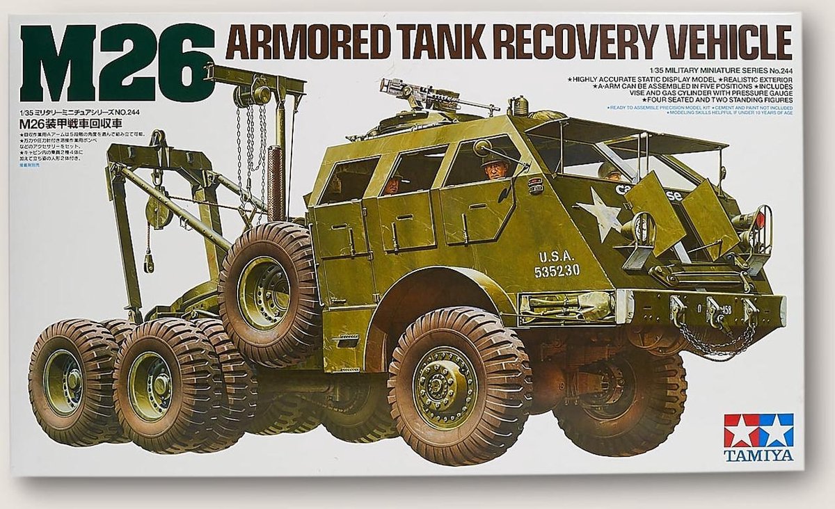 Tamiya M26 Armored Tank Recovery Vehicle + Ammo by Mig lijm