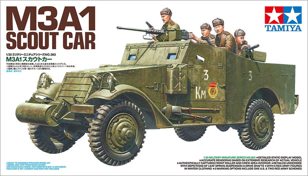 Tamiya M3A1 Scout Car + Ammo by Mig lijm