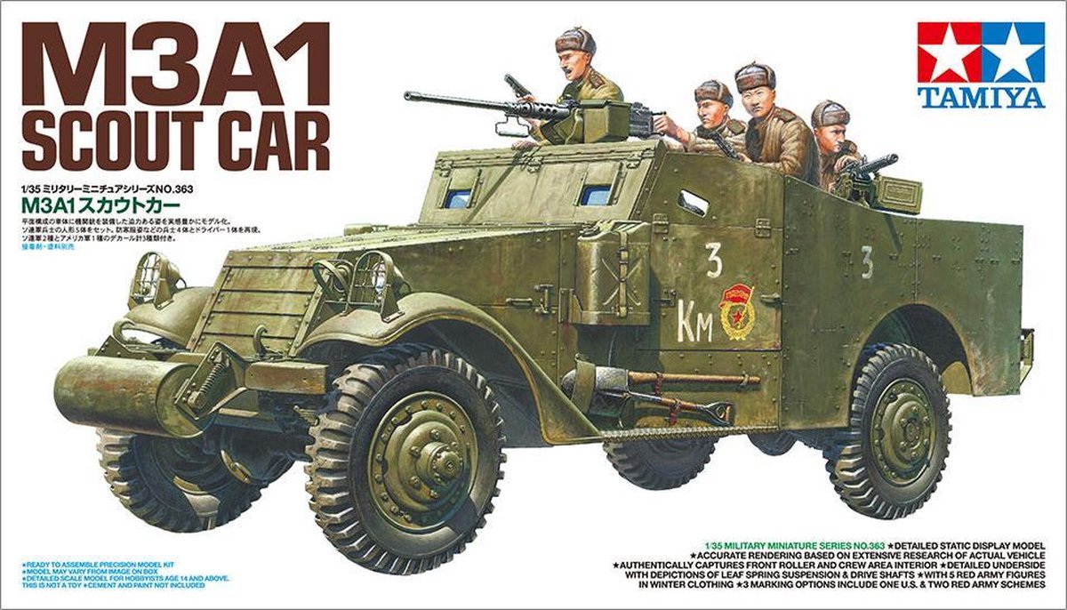 Tamiya M3A1 Scout Car + Tamiya lijm