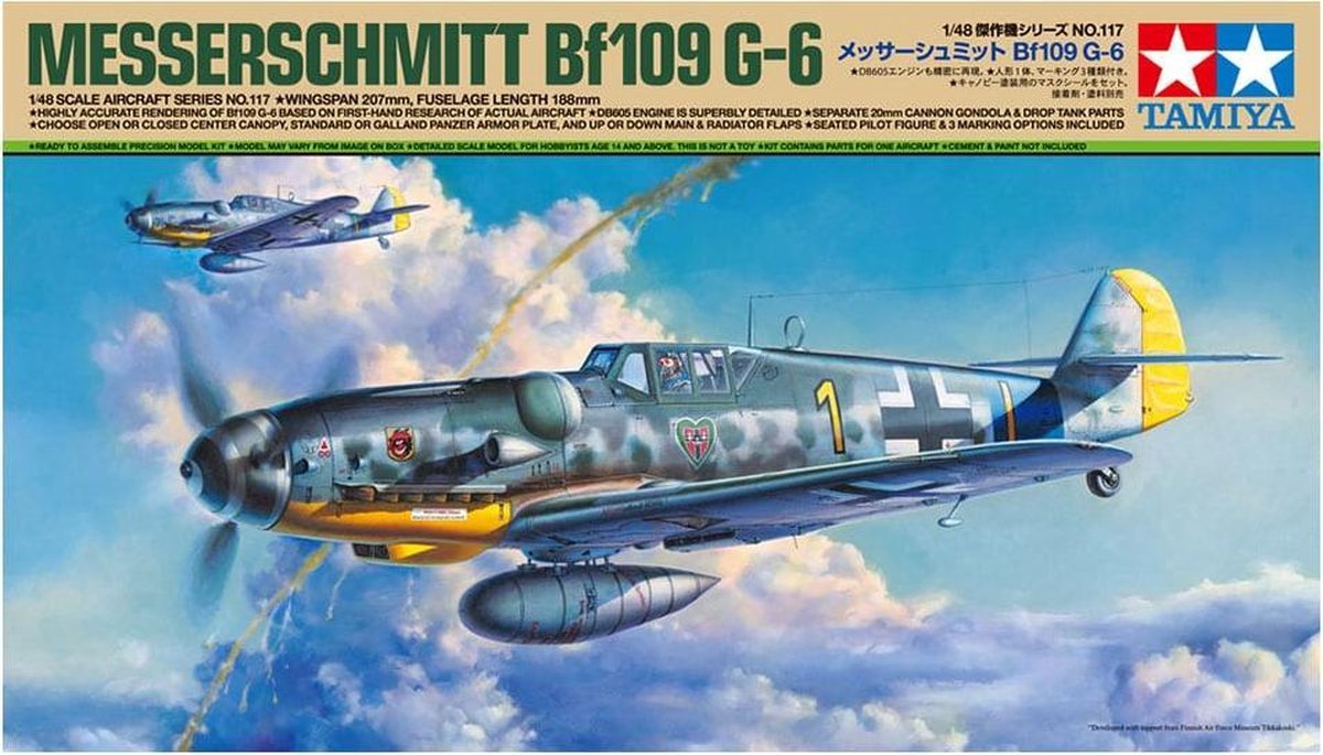 Tamiya Messerschmitt Bf109 G-6 + Tamiya lijm