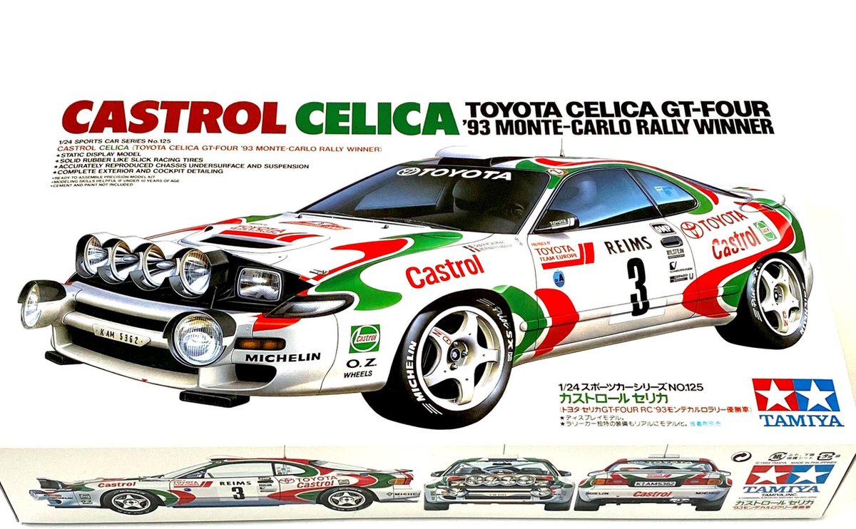 Tamiya Modelbouwpakket Toyota Celica GT-Four (1993) Monte Carlo Rally