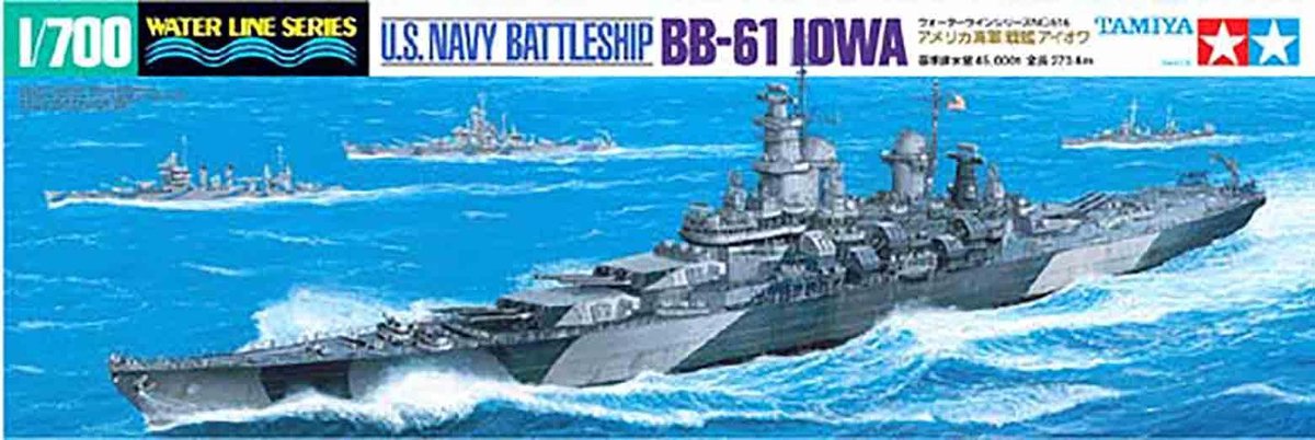 Tamiya U.S. Battleship BB-61 Iowa + Ammo by Mig lijm