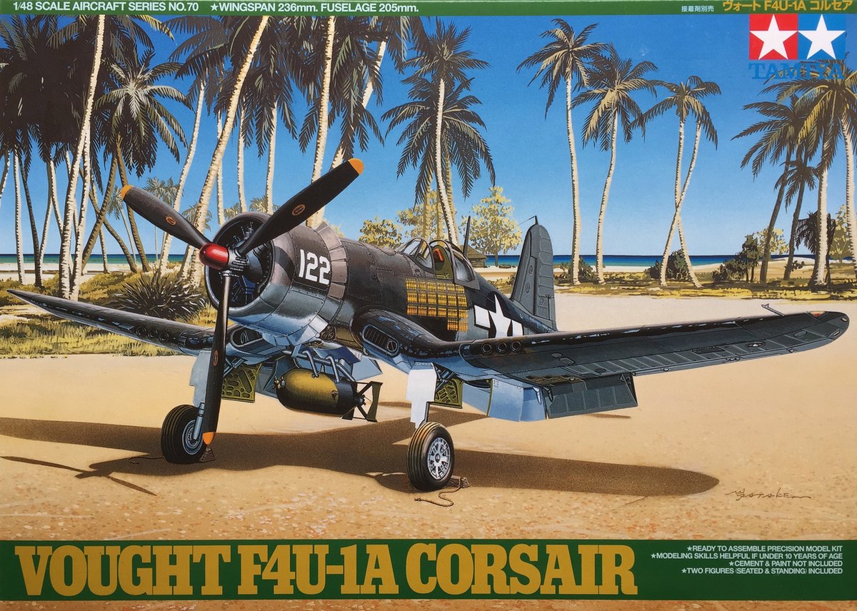 Tamiya Vought F4U-1A Corsair® + Ammo by Mig lijm