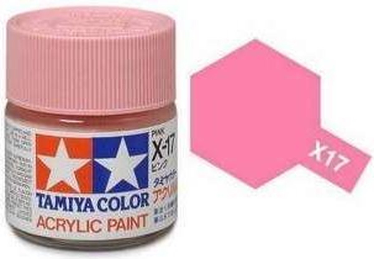 Tamiya X-17 Pink - Gloss - Acryl - 23ml Verf potje