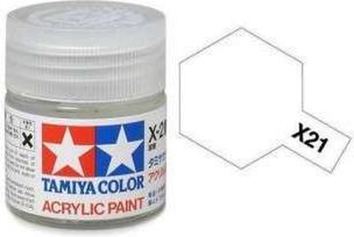 Tamiya X-21 Flate Base Primer - Matt - Acryl - 23ml Verf potje