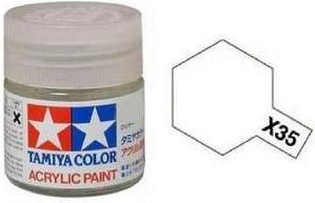 Tamiya X-35 Clear Varnish - Satin - Acryl - 10ml Verf potje