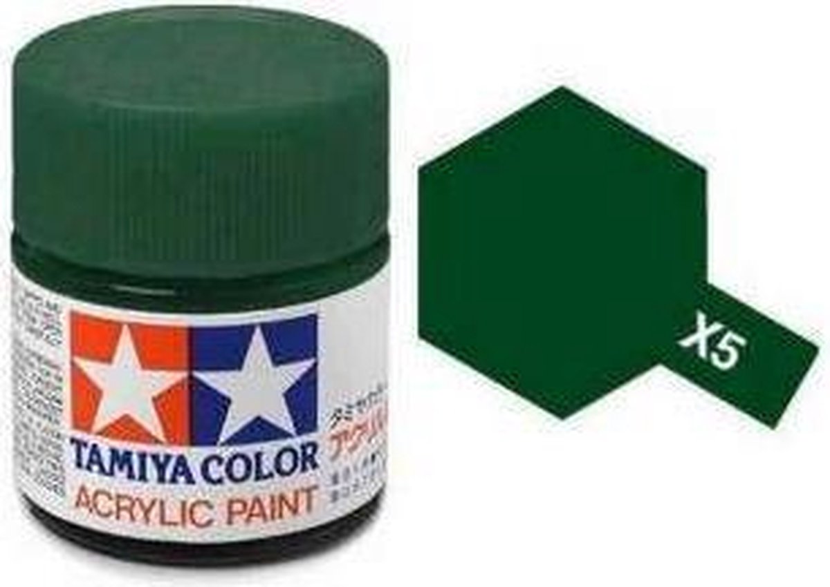 Tamiya X-5 Green - Gloss - Acryl - 23ml Verf potje