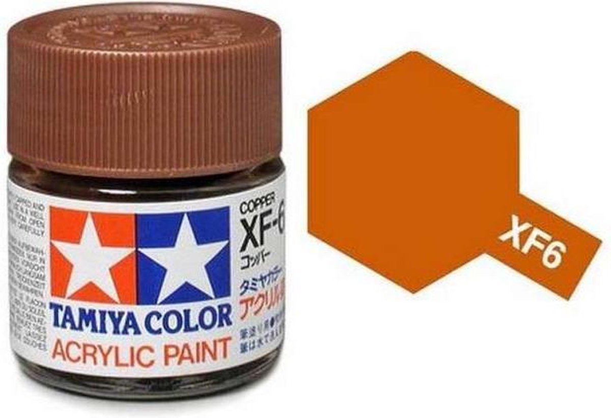 Tamiya XF-6 Copper - Matt - Acryl - 23ml Verf potje