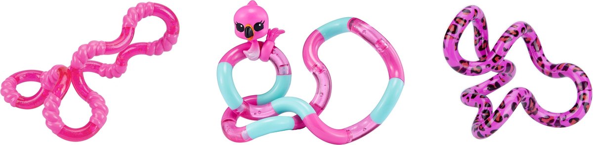 Tangle Junior - Soda Pop / Flamingo / Leopard - Combo 3-Pack - The Original Fidget