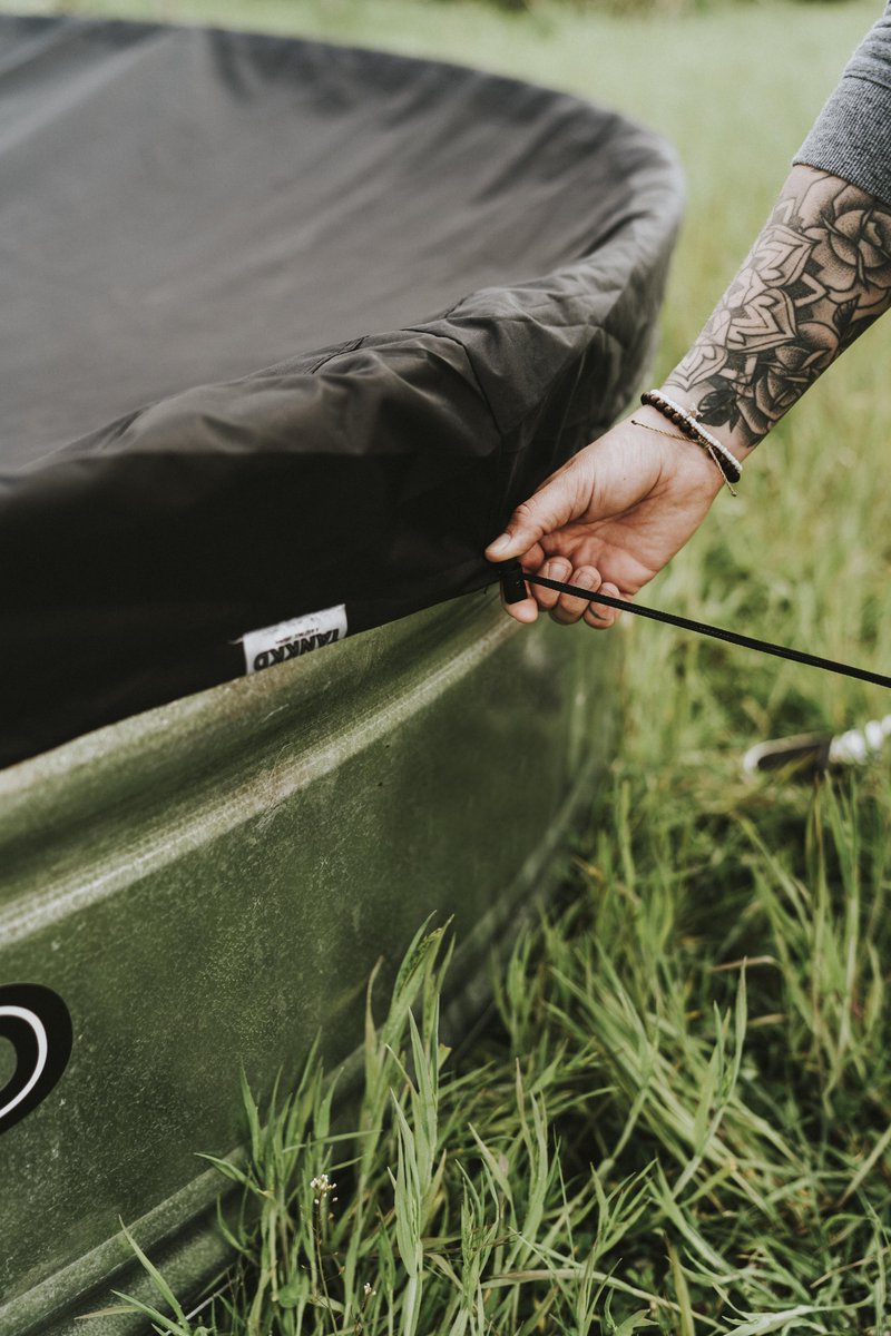   stock tank pool cover PU 183 cm rond