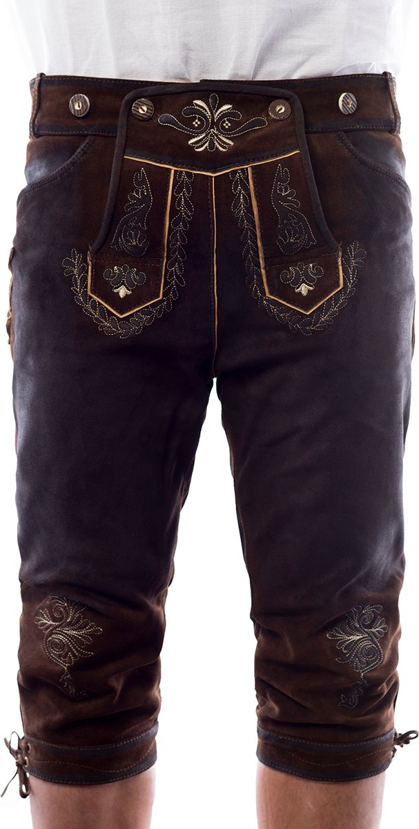 Lederhose Starnberg Long Darkbrown