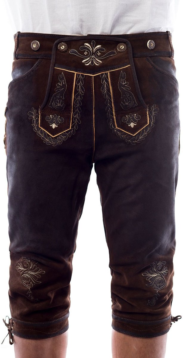 Lederhose Starnberg Long Darkbrown