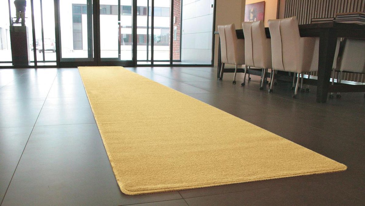   Tapijt loper Antares-Licht Beige-100 x 900 cm