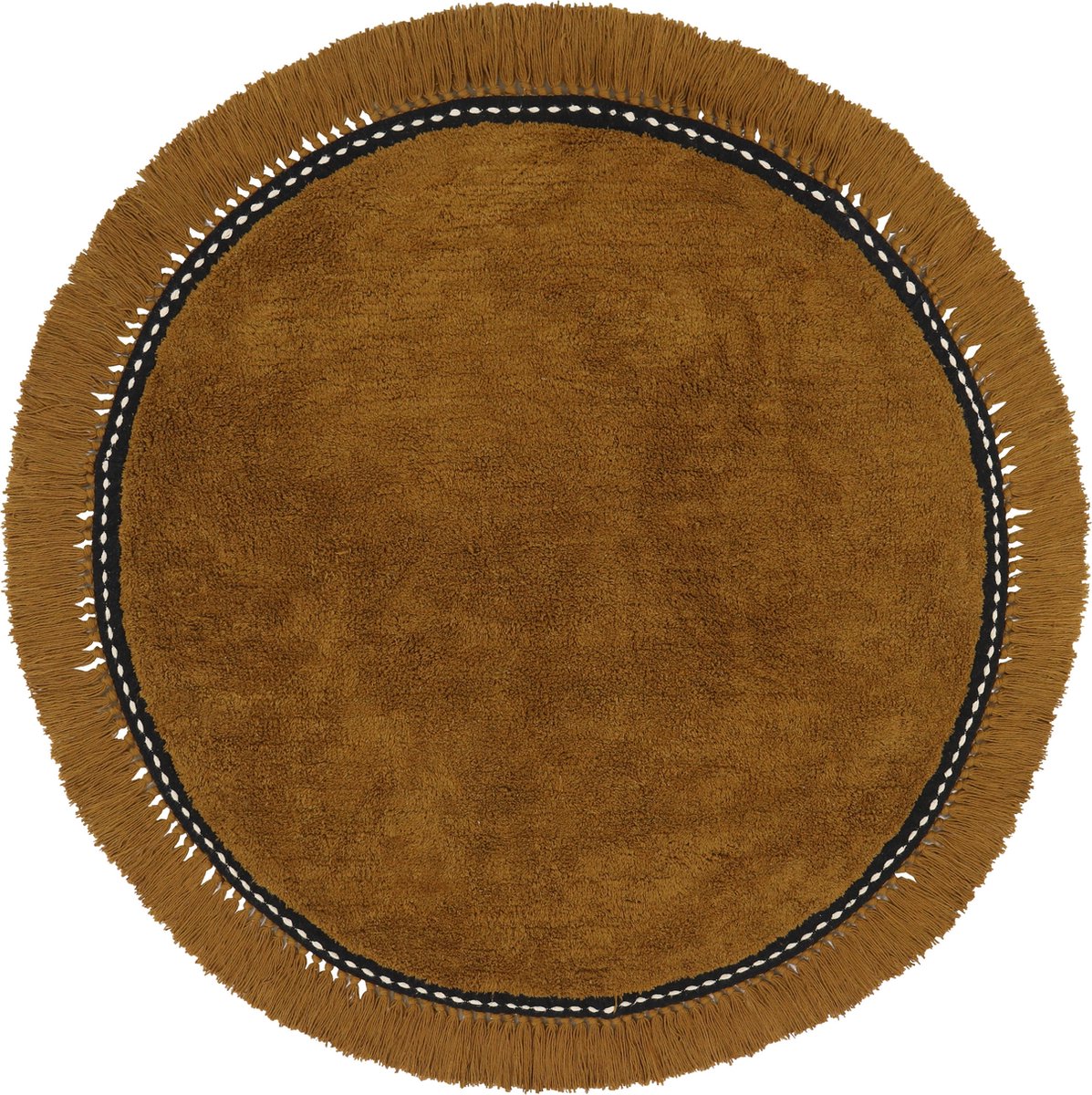 Tapis Petit Vloerkleed - Lily Clay - 110 x 110 cm - Meisjeskamer - Jongenskamer - Camel/Bruin