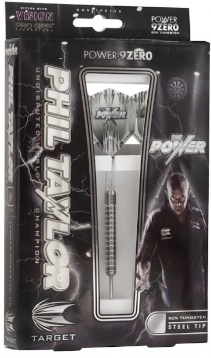 POWER-9ZERO Phil Taylors 26G 90% Tungsten Steeltip Darts