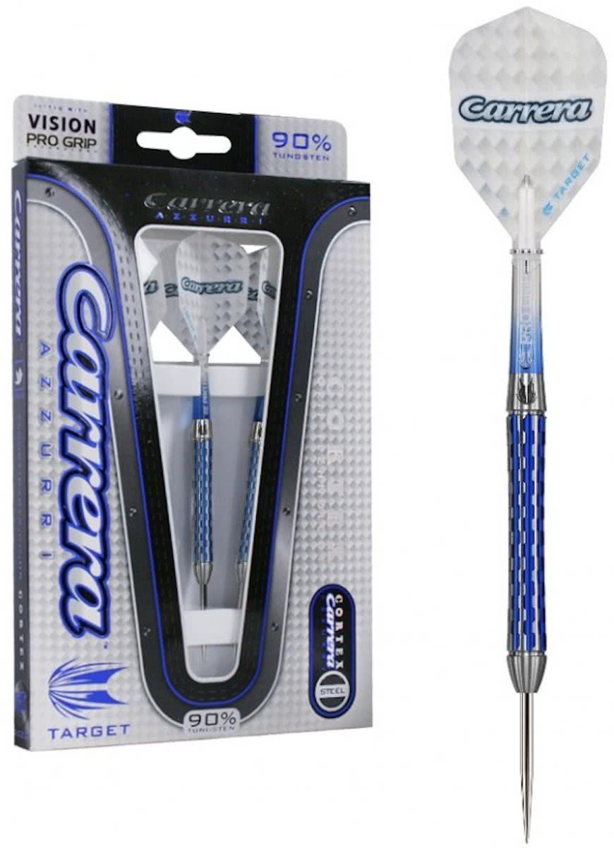 Target Carrera Azzuri 90% tungsten 21 gram steeltip darts