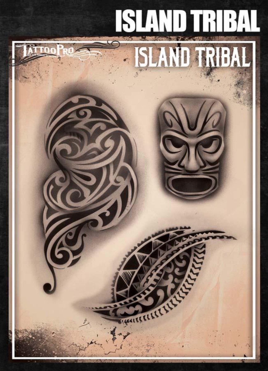 Wisers Airbrush TattooPro Stencil – Island Tribal