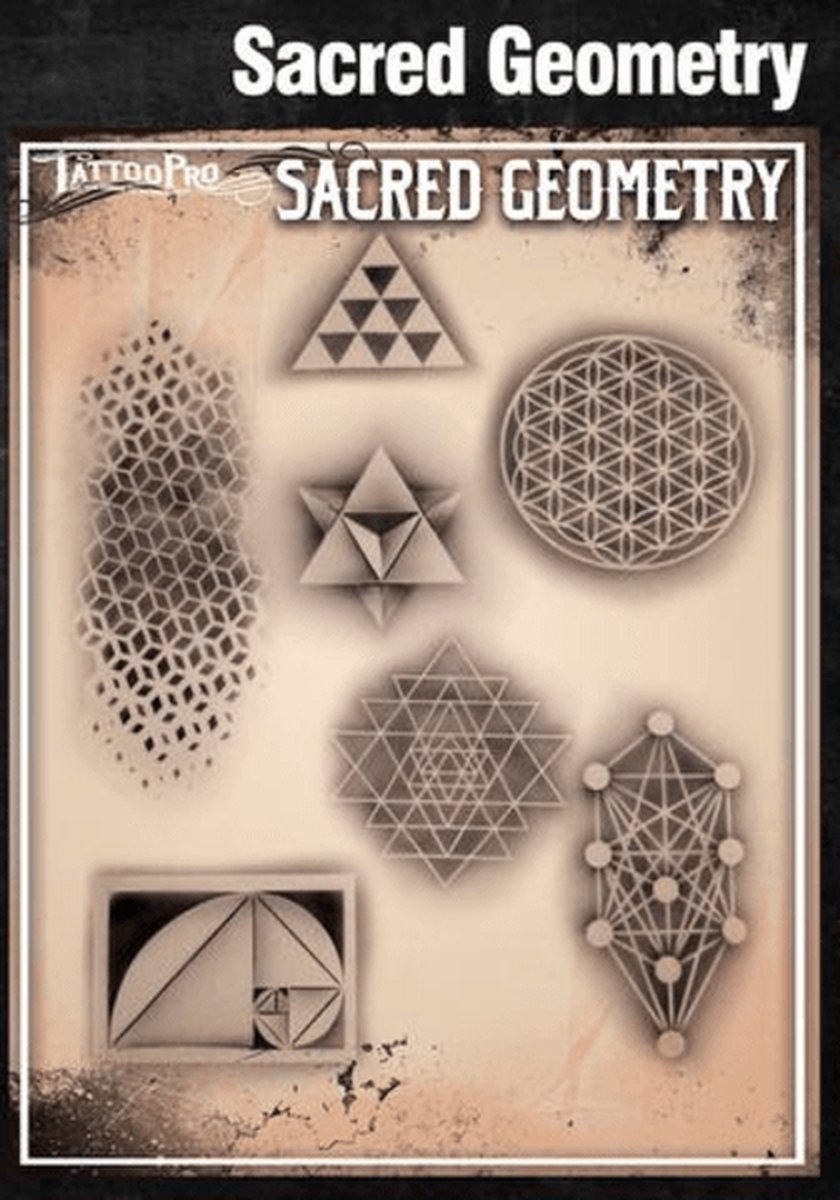 Wisers Airbrush TattooPro Stencil – Sacred Geometry