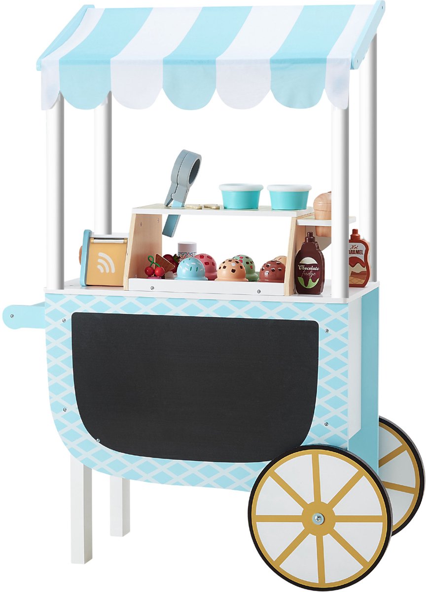   Mijn Kleine Helper - IJscokar Rollenspelset met Accessoires Blauw/Wit