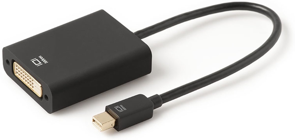 Techlink 526420 Mini DisplayPort DVI Zwart kabeladapter/verloopstukje