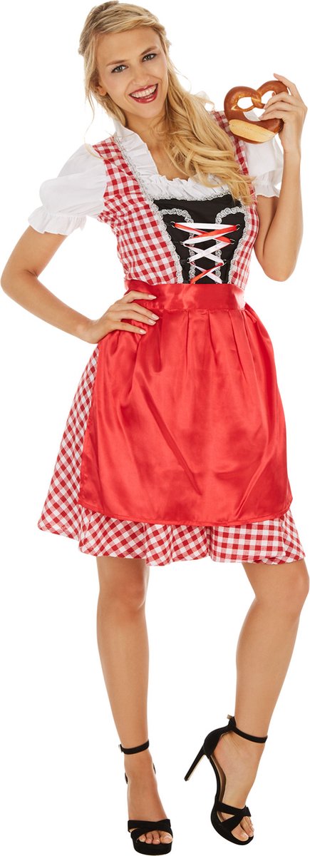 dressforfun - Dameskostuum Dirndl Oktoberfest Madl model 2 M  - verkleedkleding kostuum halloween verkleden feestkleding carnavalskleding carnaval feestkledij partykleding - 304611