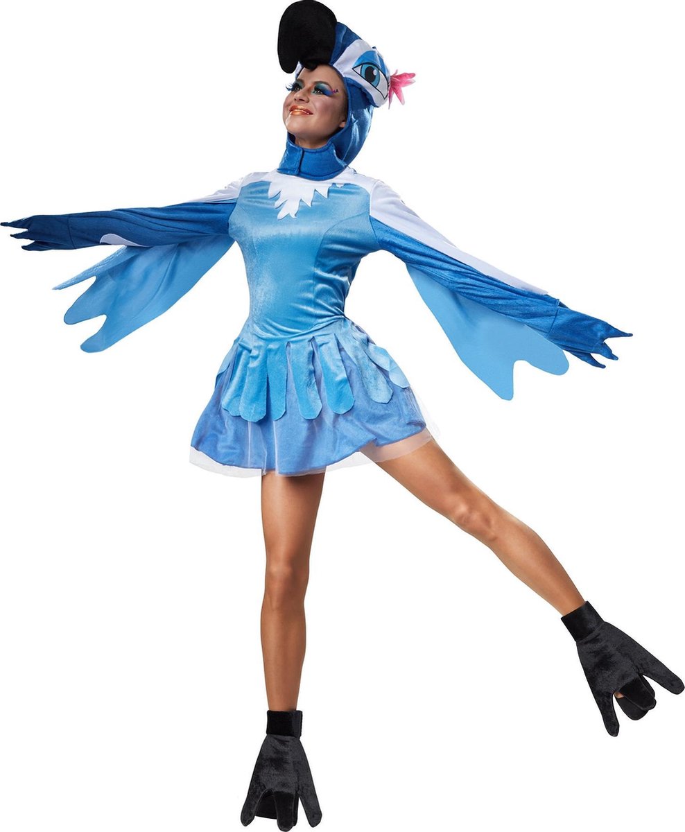 dressforfun - Geestige paradijsvogel L  - verkleedkleding kostuum halloween verkleden feestkleding carnavalskleding carnaval feestkledij partykleding - 302498