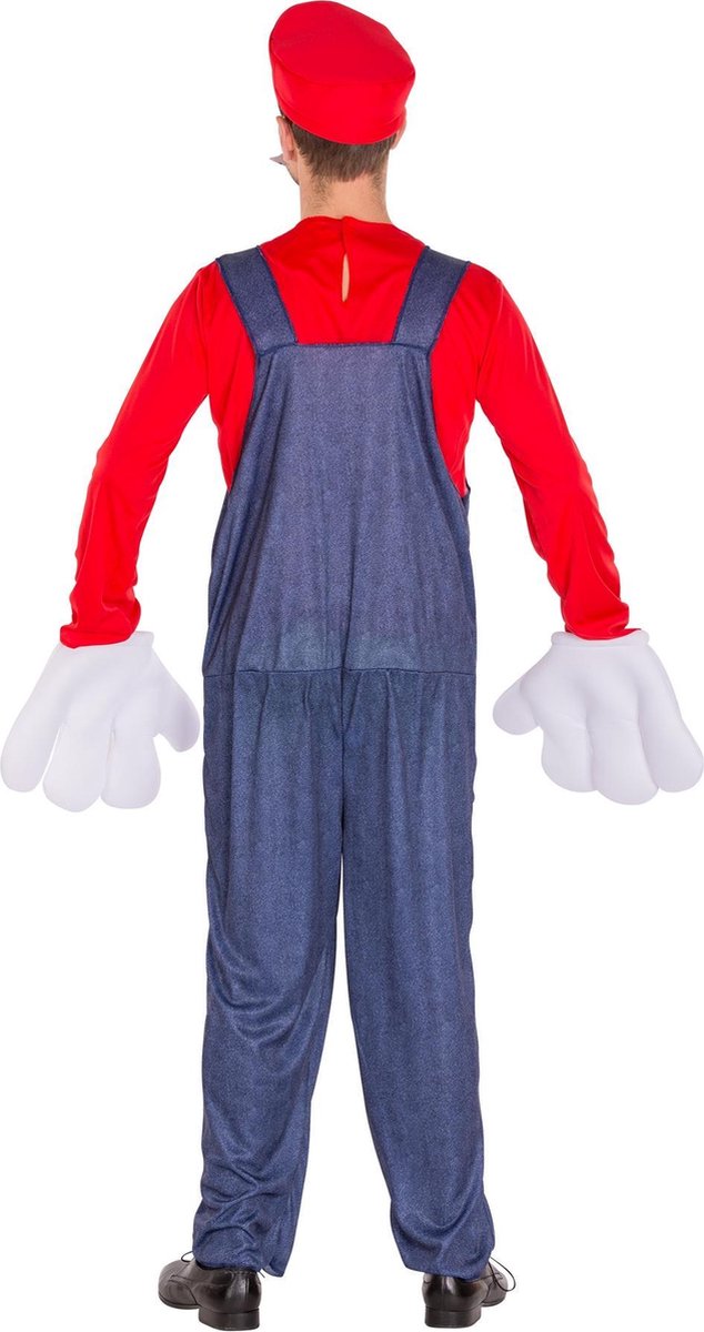 dressforfun - Herenkostuum super loodgieter Mario S  - verkleedkleding kostuum halloween verkleden feestkleding carnavalskleding carnaval feestkledij partykleding - 300038