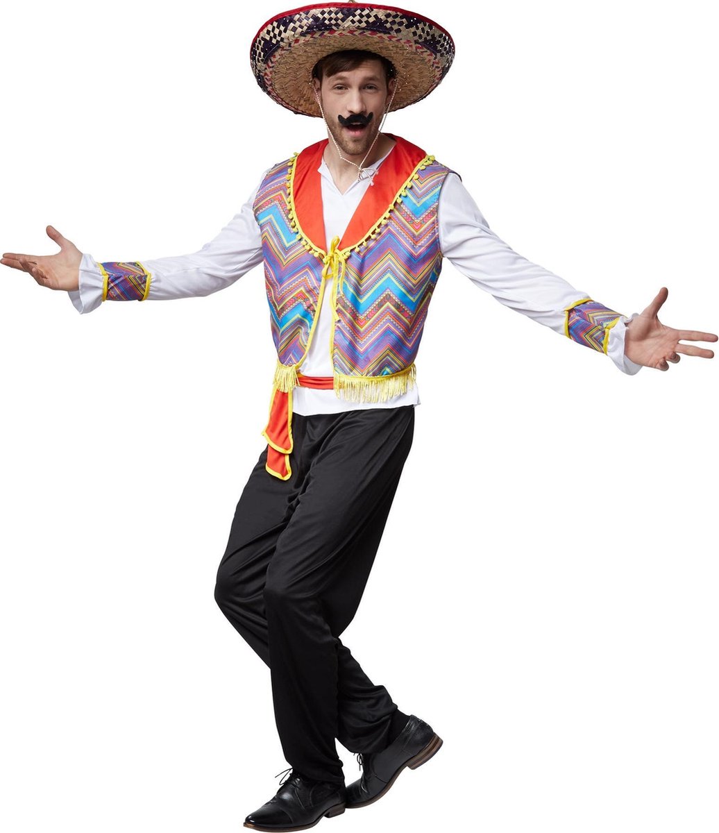 dressforfun - Juan, de rasechte Mexicaan M  - verkleedkleding kostuum halloween verkleden feestkleding carnavalskleding carnaval feestkledij partykleding - 302716