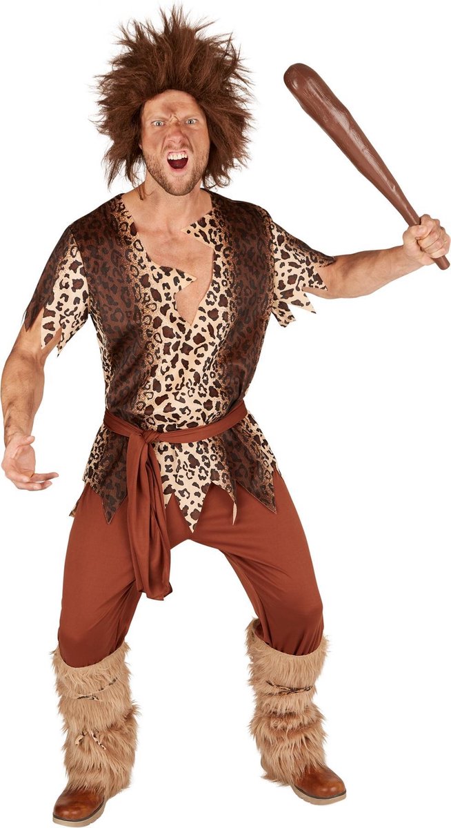 dressforfun - Man uit het stenen tijdperk XL  -  verkleedkleding kostuum halloween verkleden feestkleding carnavalskleding carnaval feestkledij partykleding - 301342