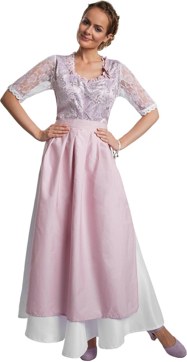 dressforfun - Maxi-Dirndl Neuschwanstein model 2 XXL  - verkleedkleding kostuum halloween verkleden feestkleding carnavalskleding carnaval feestkledij partykleding - 304649