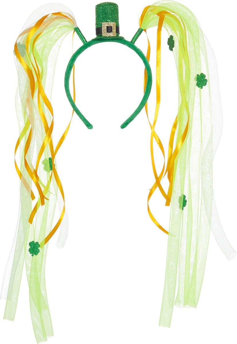 dressforfun - St. Patrick’s Day Hoofddeksel slangen en banden   - verkleedkleding kostuum halloween verkleden feestkleding carnavalskleding carnaval feestkledij partykleding - 302549