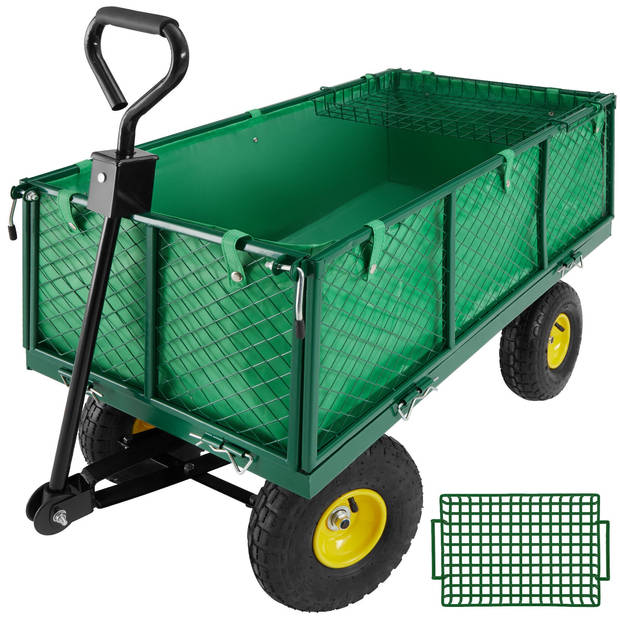 tectake® - XXL Bolderkar bolderwagen tuinkar transportkar - 401418