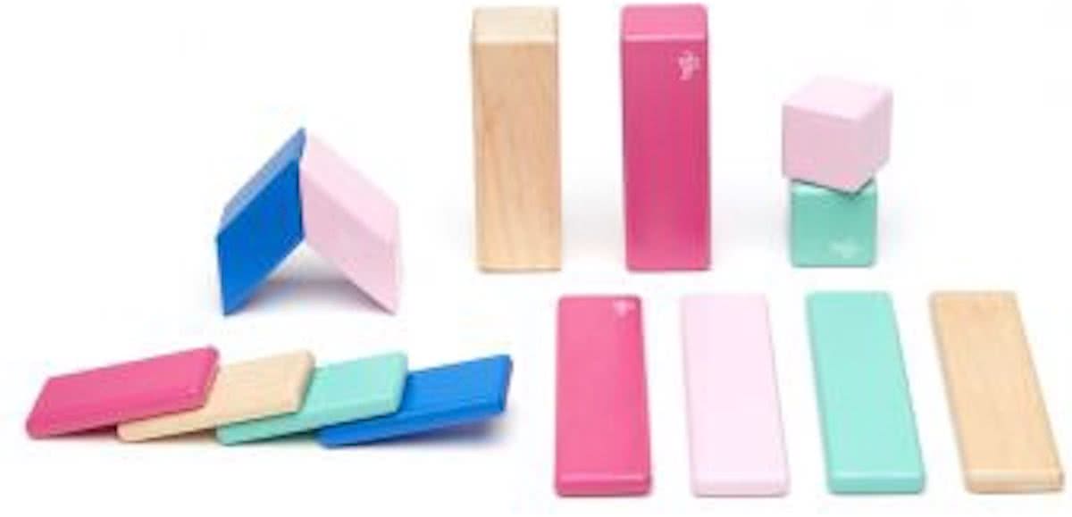 14 Piece   Magnetic Wooden Block Set Blossom