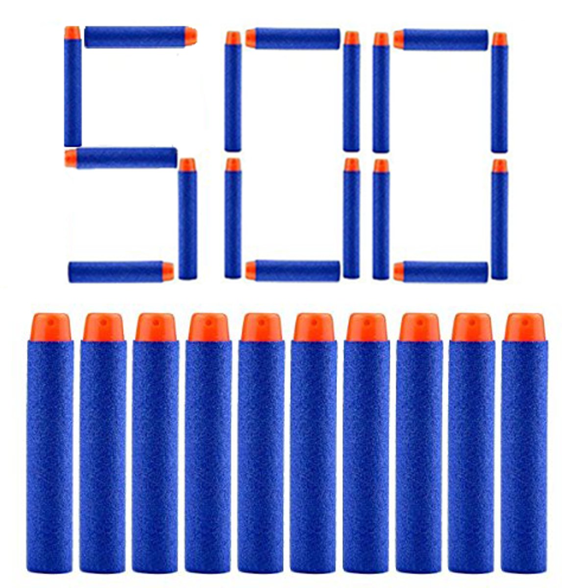 500 universele Pijltjes geschikt voor de NERF N-Strike Elite Toy guns - kleur: blauw