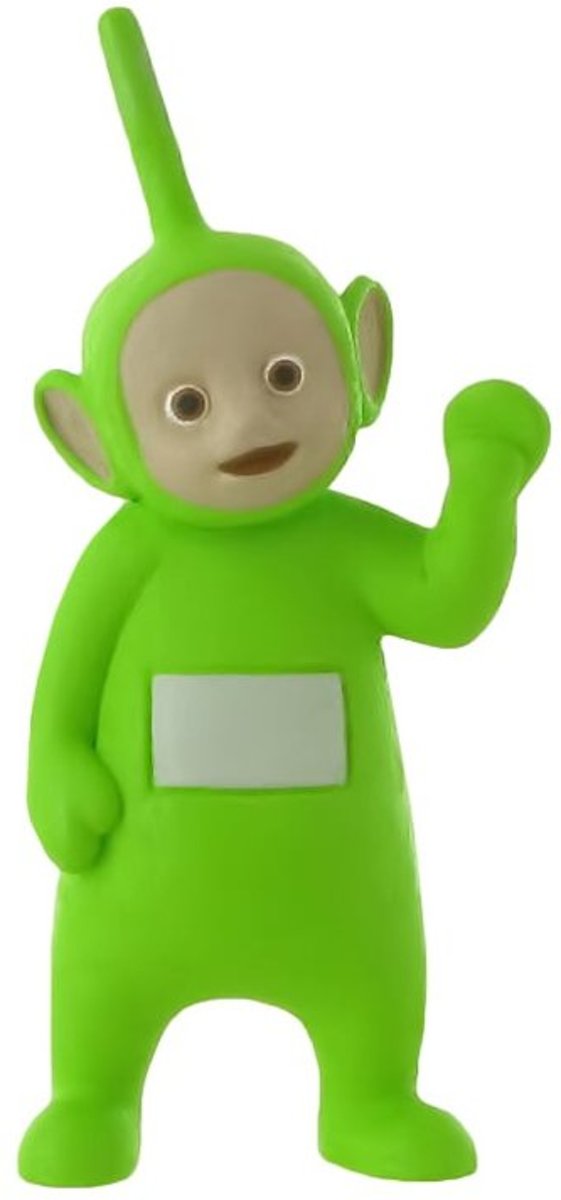 Teletubbies Dipsy taart topper decoratie 8 cm.