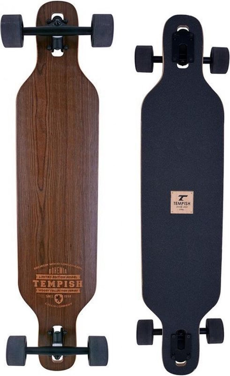 Tempish Longboard Bohemia 96 X 21 Cm Zwart/bruin