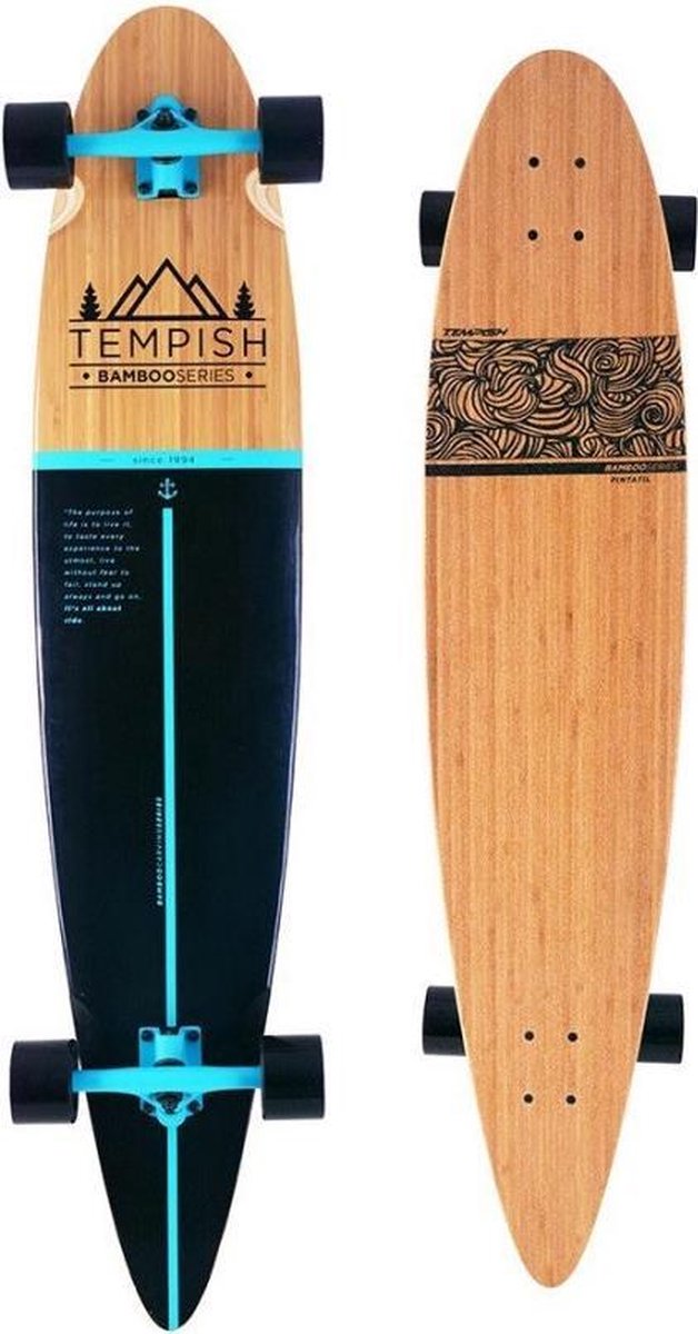 Tempish Longboard Flow 117 X 24,5 Cm Blauw/zwart