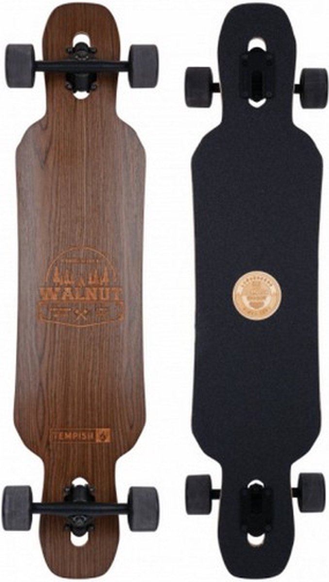 longboard Walnut 99 x 21 cm zwart/bruin