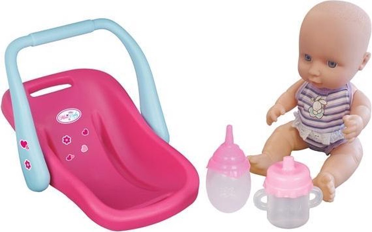 Tender Toys Babypop Met Accessoires Paars 30 Cm