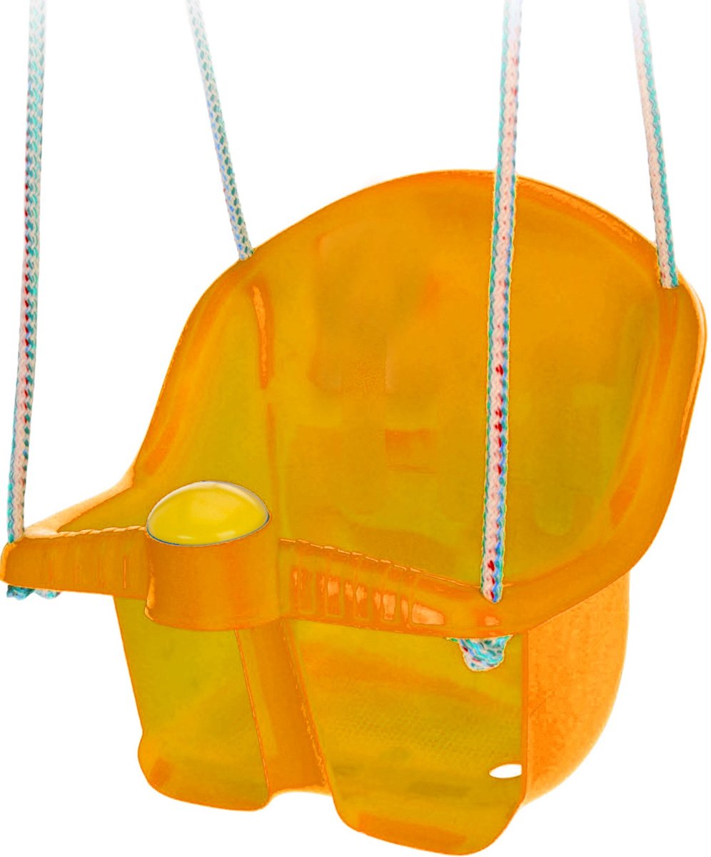 Tender Toys Babyschommelzitje Met Touw 30 Cm Oranje