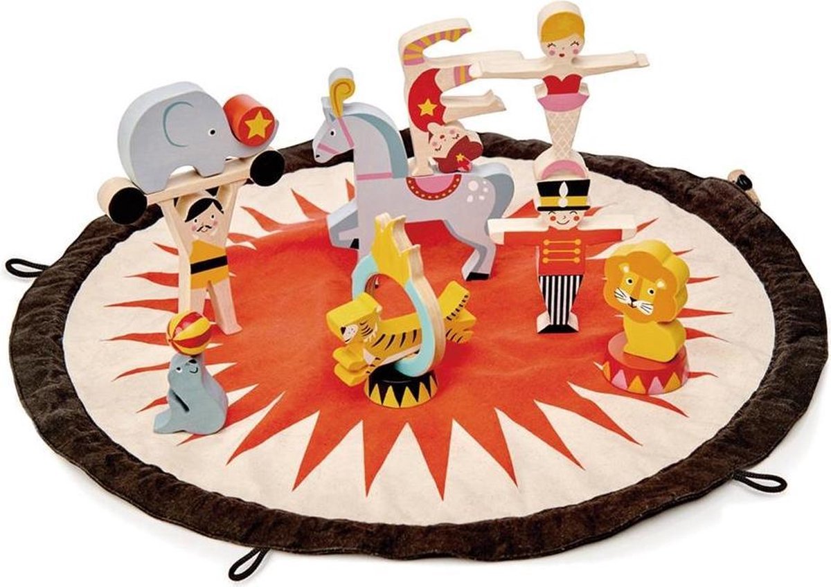 Tender Toys Circus In Opbergzak Junior 45 X 45 X 13,5 Cm 16-delig