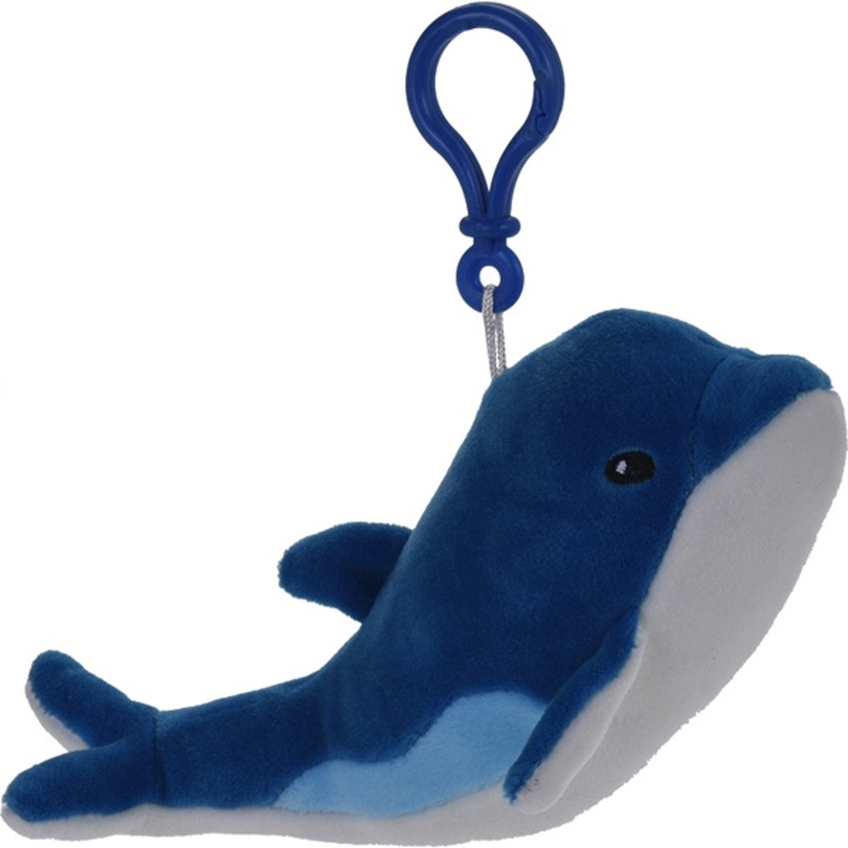 Tender Toys Knuffeldolfijn Blauw/wit 18 Cm