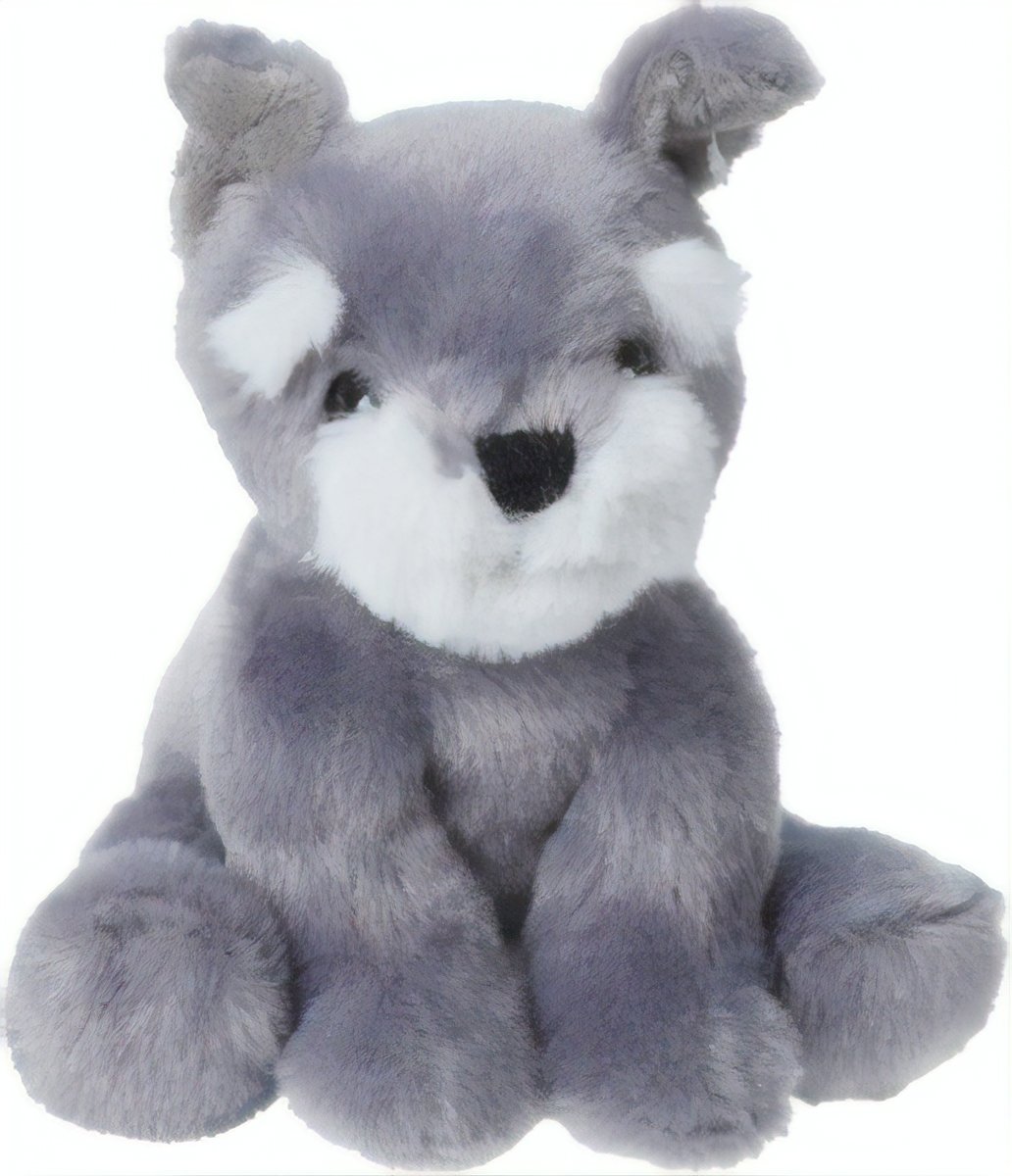 Tender Toys Knuffelhond 14 Cm Grijs