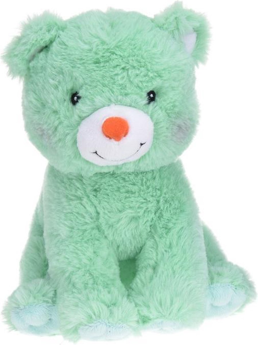 Tender Toys Knuffelhond 23 Cm Groen