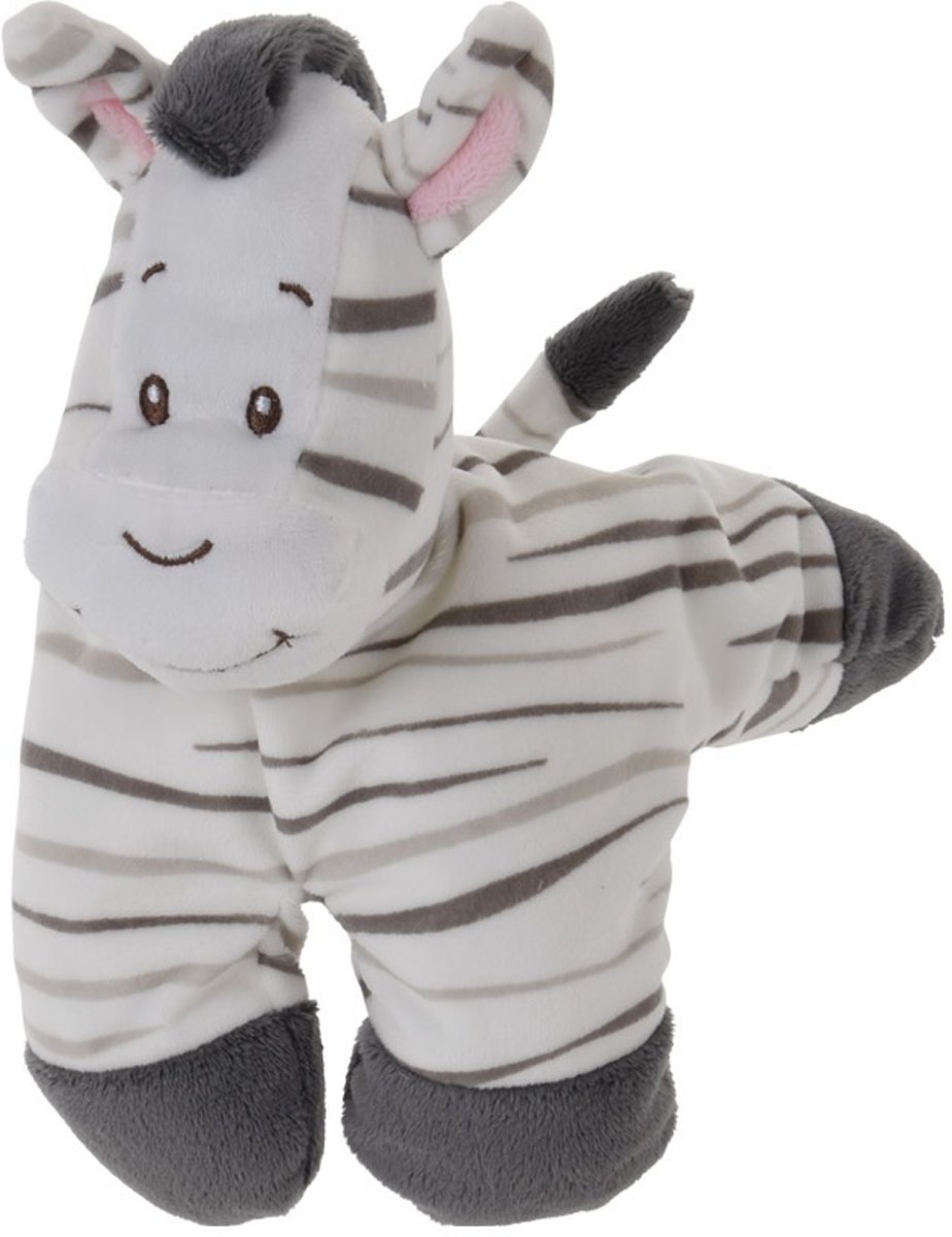 Tender Toys Knuffelzebra Zwart/wit 18 Cm