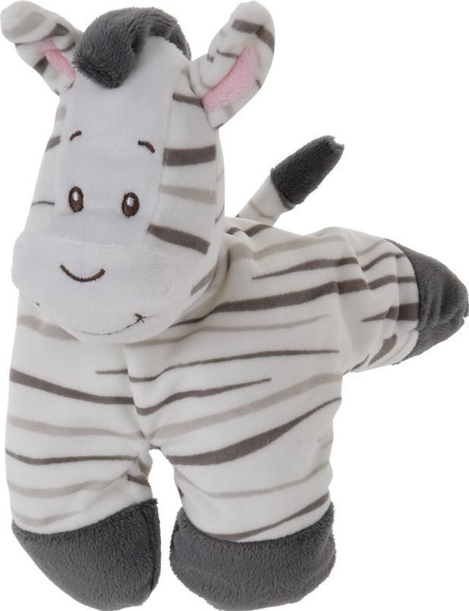 Tender Toys Knuffelzebra Zwart/wit 18 Cm