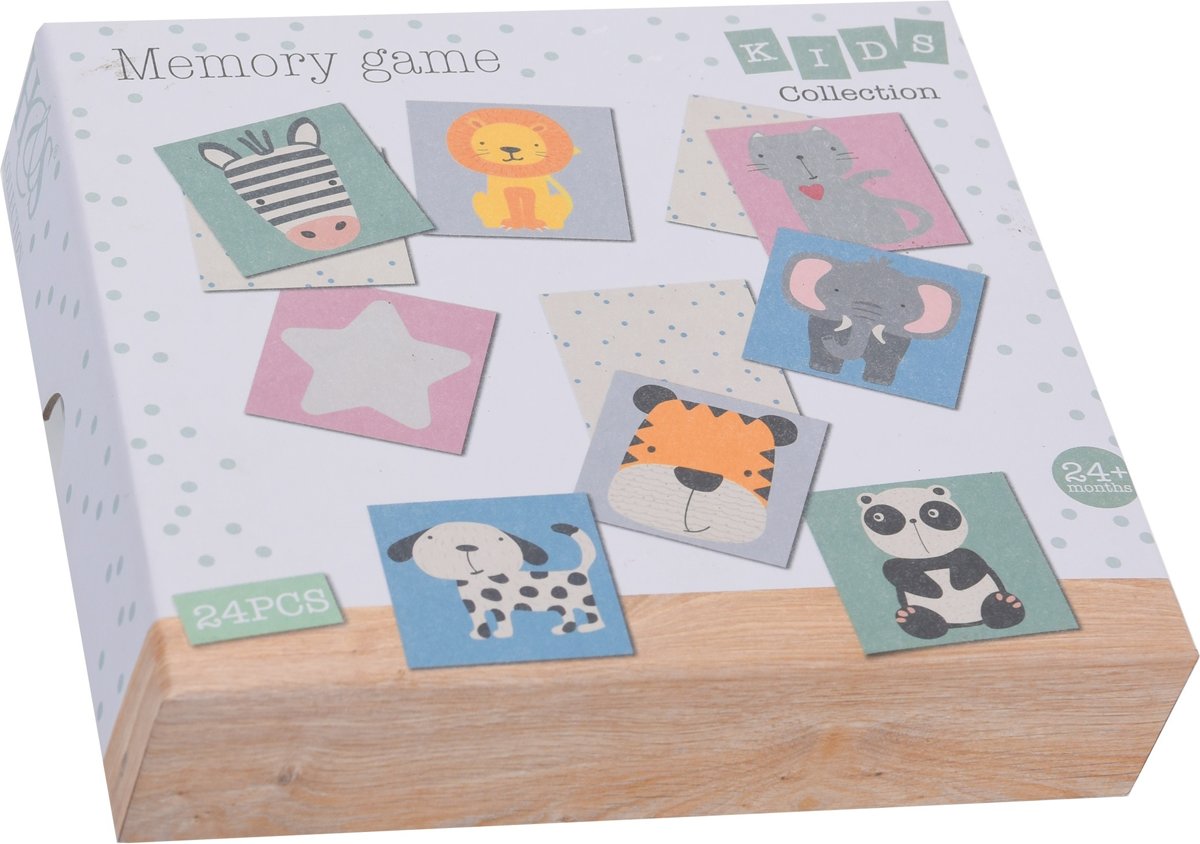 Tender Toys Memory Dieren 24-delig