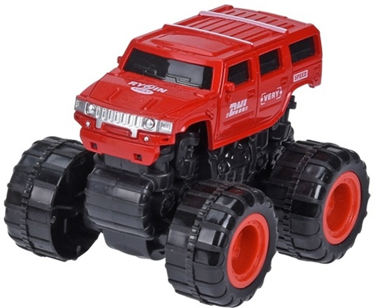 Tender Toys Monstertruck Rood 9 Cm