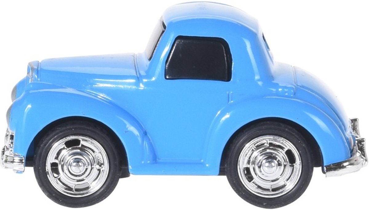 Tender Toys Speelgoedauto Blauw 7 Cm