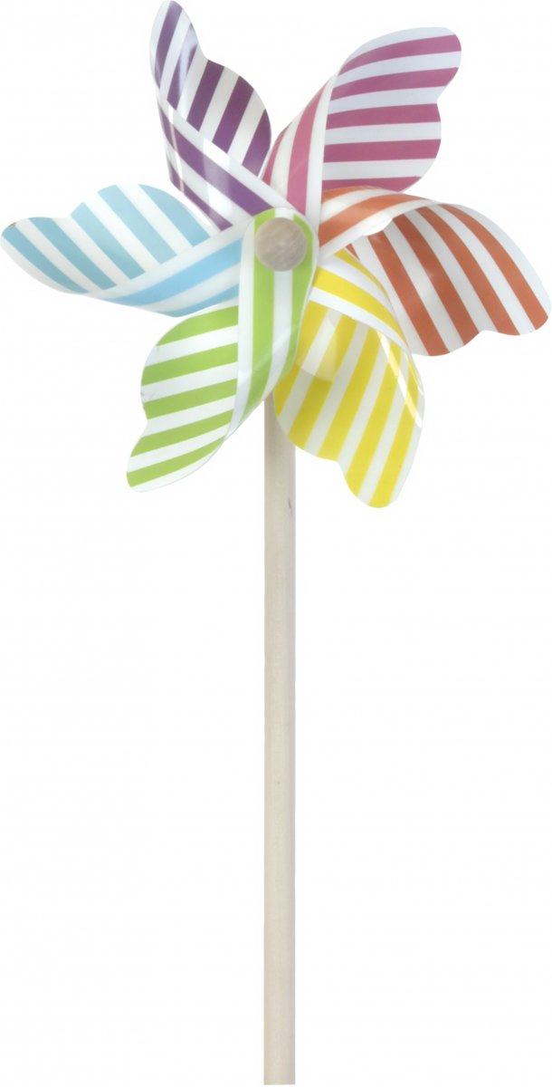 Tender Toys Windmolen Strepen 47 Cm Ø28 Cm Multicolor